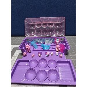 Hatchimals CollEGGtibles Rainbowcation Family Hatchy Home Unicorn Purple Playset